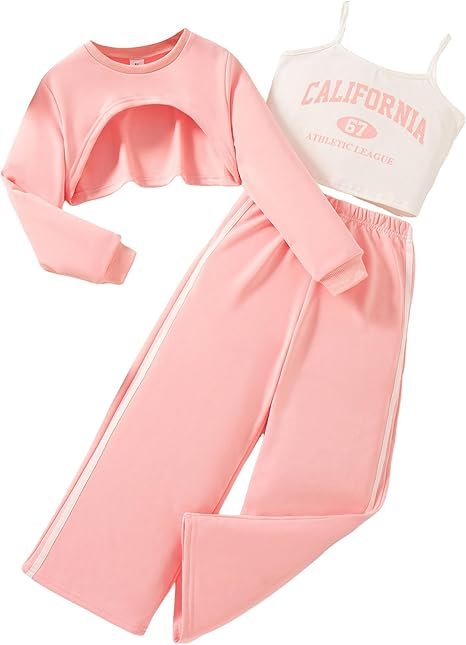 طقم ملابس للبنات من 3 قطع من يورويكي